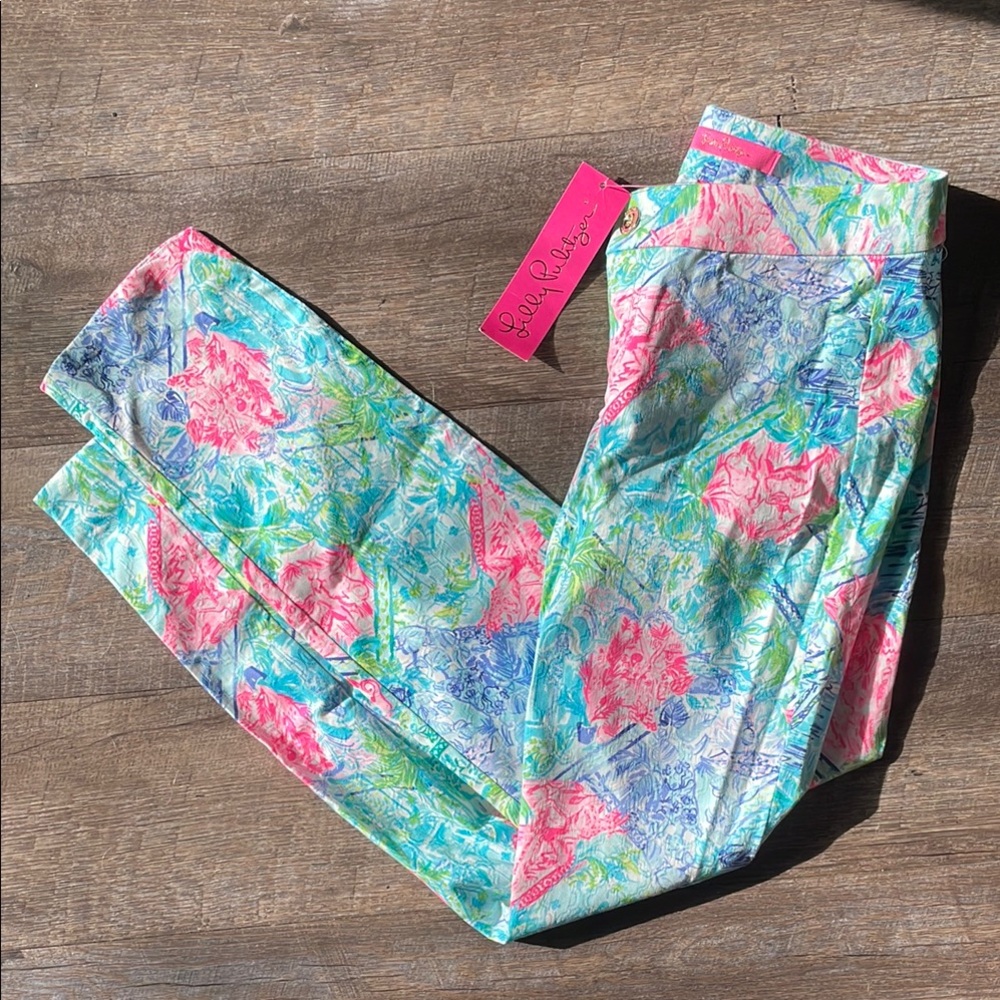 NWT Lilly Pulitzer Kelly skinny ankle pants in bohemian queen print